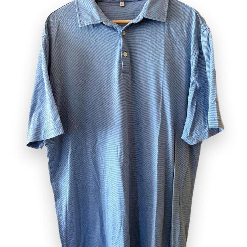 Vintage Peter Millar Crown Soft Men's Blue Golf Polo Shirt size XL